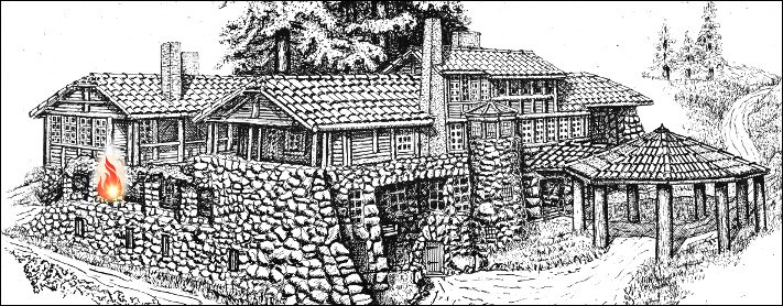 711x278 The Case For Arson At Wolf House Santa Rosa History - House On Fire Drawing