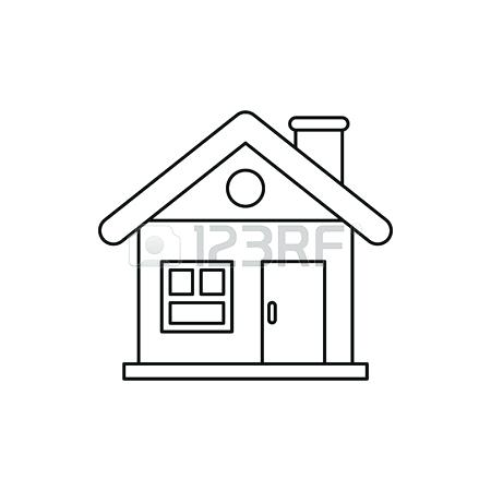 Home Outline Drawing