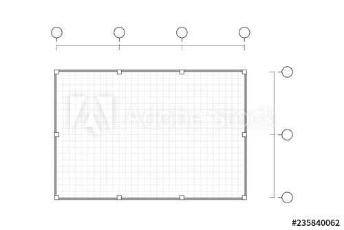 500x334 Top View, Black And White Outline Drawing, Blank House Plan Simple - House Outline Drawing