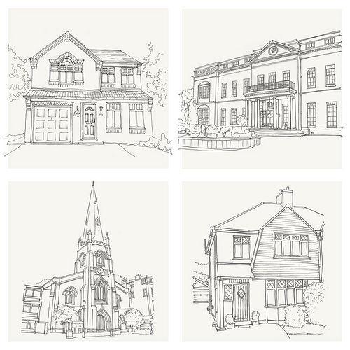 500x500 house pencil sketch letterfest - House Pencil Drawing