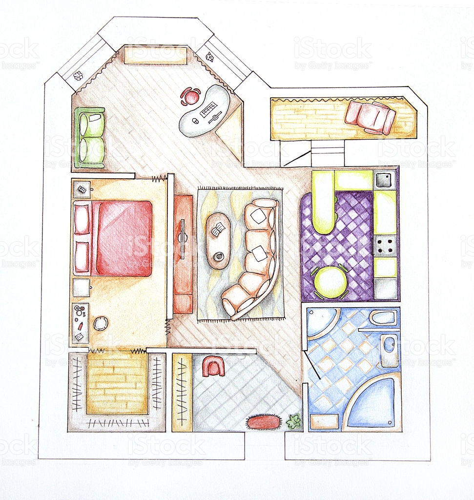 House Top View Drawing at PaintingValley.com | Explore collection of