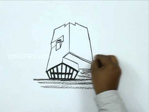 480x360 How To Draw A House In Top View - House Top View Drawing