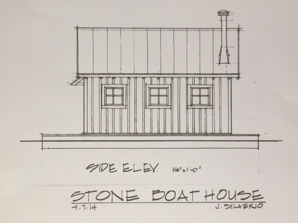 1000x750 houseboat drawing - Houseboat Drawing