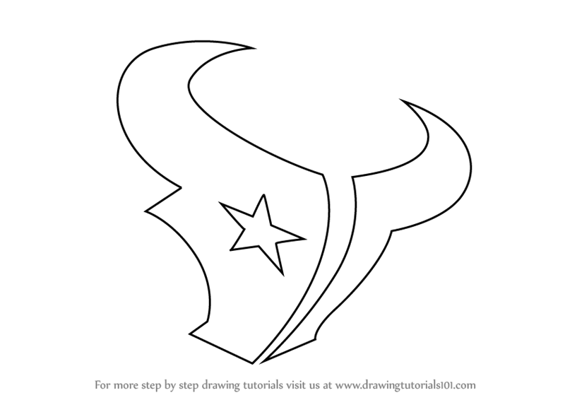 800x566 learn how to draw houston texans logo - Houston Drawings