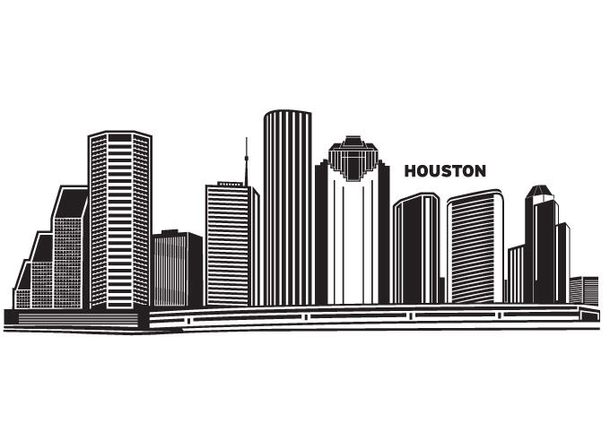 Houston Skyline Drawing at PaintingValley.com | Explore collection of