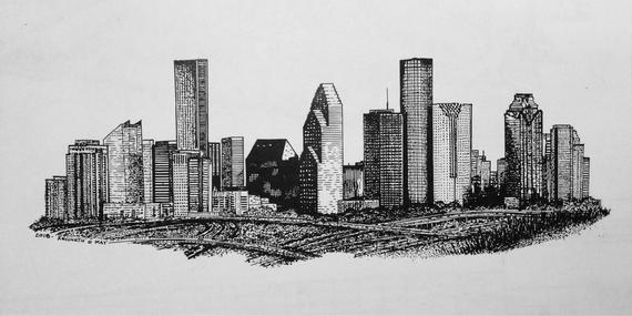 Houston Skyline Drawing At Explore Collection Of Houston Skyline Drawing 4871