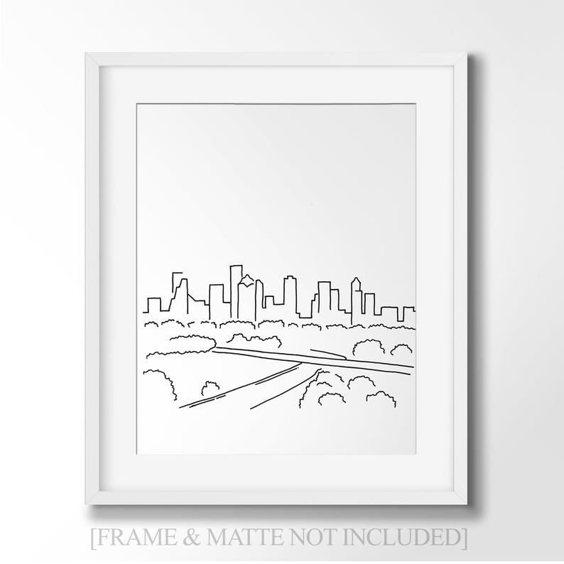 Houston Texas Drawings at PaintingValley.com | Explore collection of ...