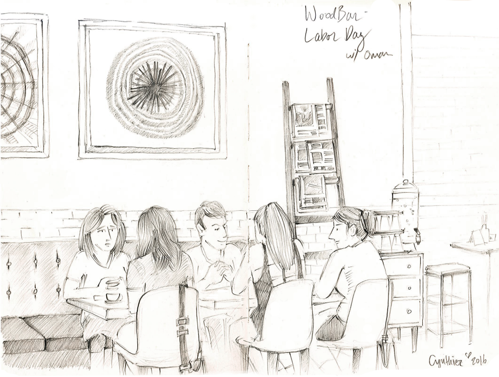 1021x771 Drawing Table For One - Houston Texas Drawings