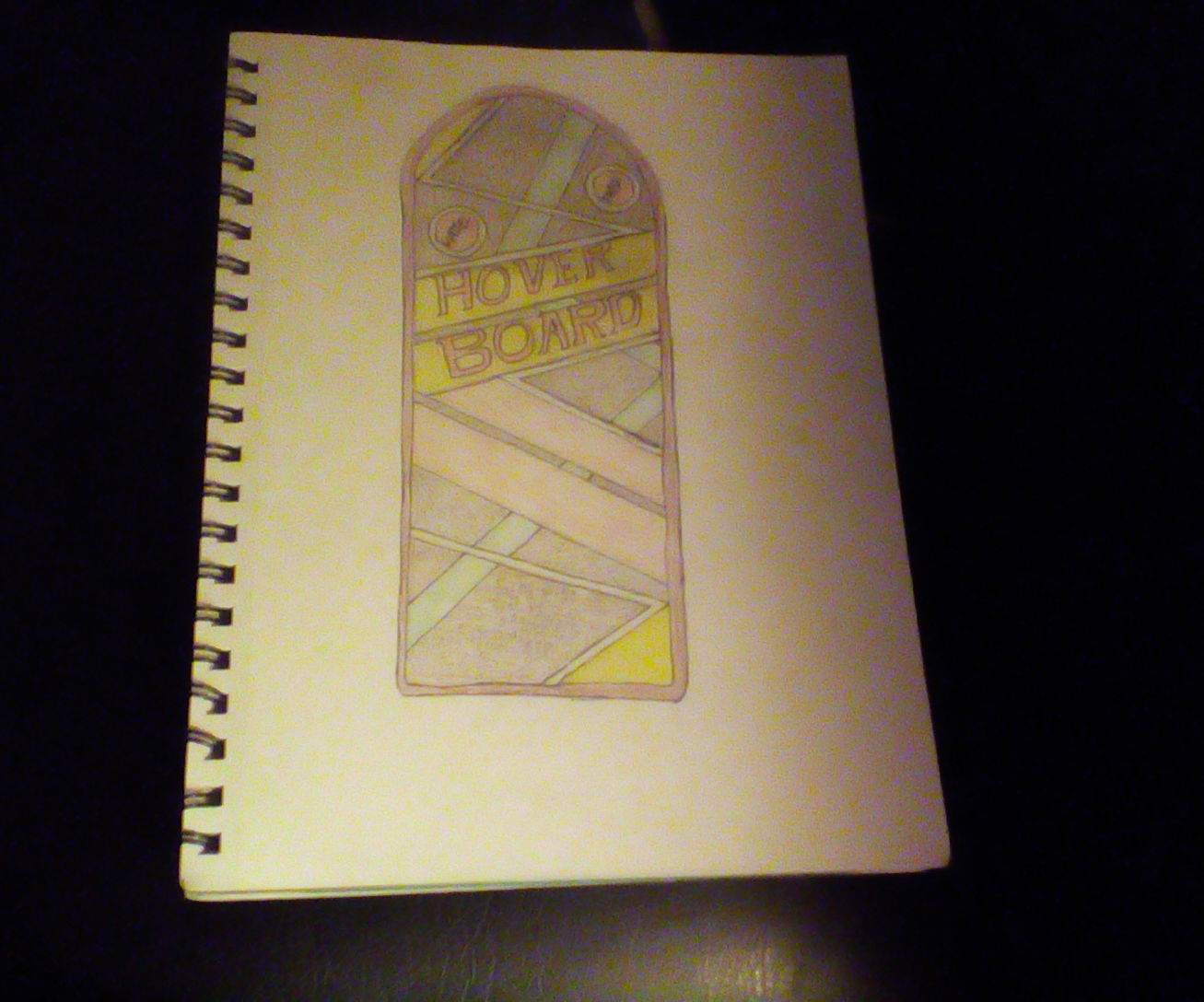 1307x1088 How To Draw A Hoverboard Steps - Hoverboard Drawing