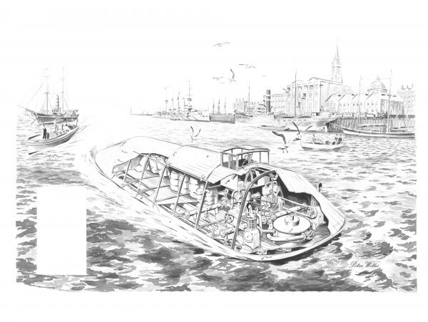 600x452 Prints Of Schroeder Hovercraft Cutaway Drawing - Hovercraft Drawing