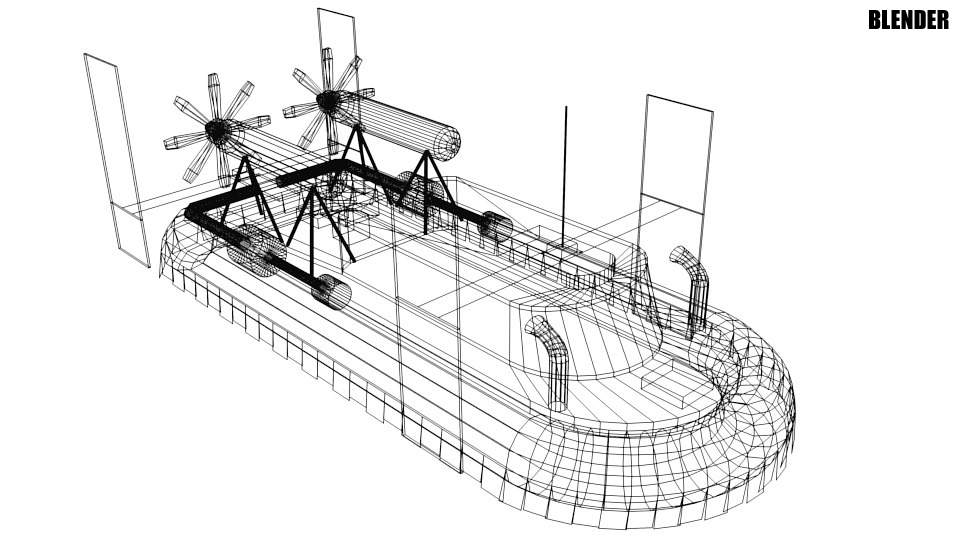 960x540 Classic Hovercraft Model - Hovercraft Drawing