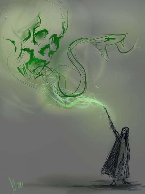 500x667 Morsmordre Spell Uploaded - How Do You Spell Drawing