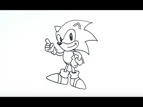 480x360 How To Draw Sonic The Hedgehog - How Drawing