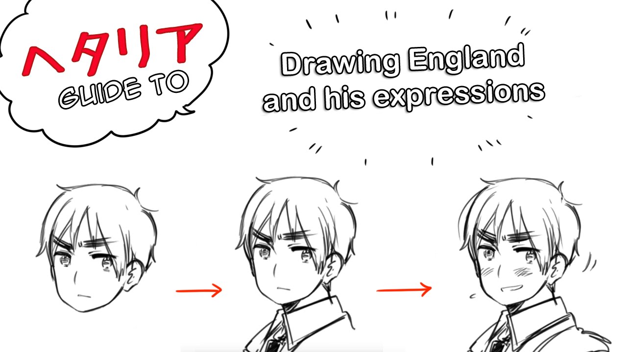 1280x720 England And His Expressions - How Drawing
