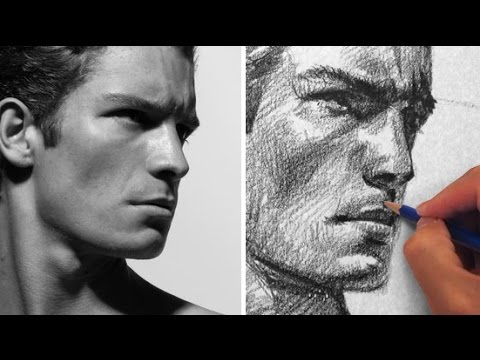 480x360 How To Draw A Male Face - How Drawing A Face Youtube