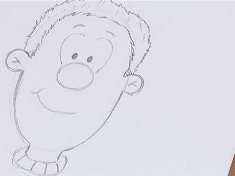480x360 How To Sketch A Cartoon Face - How Drawing A Face Youtube