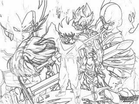 480x360 Auto Draw How To Draw Goku - How Drawing Dragon Ball Z
