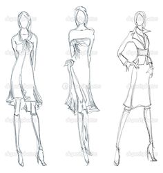 236x250 Model Girl Drawing Hand Drawn Fashion Model - How Drawing Fashion