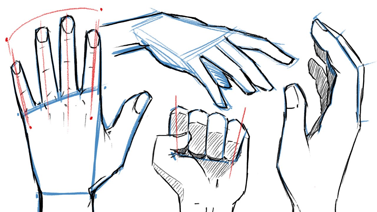 1280x720 How To Draw Hands And Hand Poses! - How Drawing How Drawing