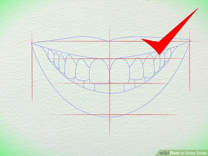 728x546 How To Draw Teeth Steps - How Drawing How Drawing