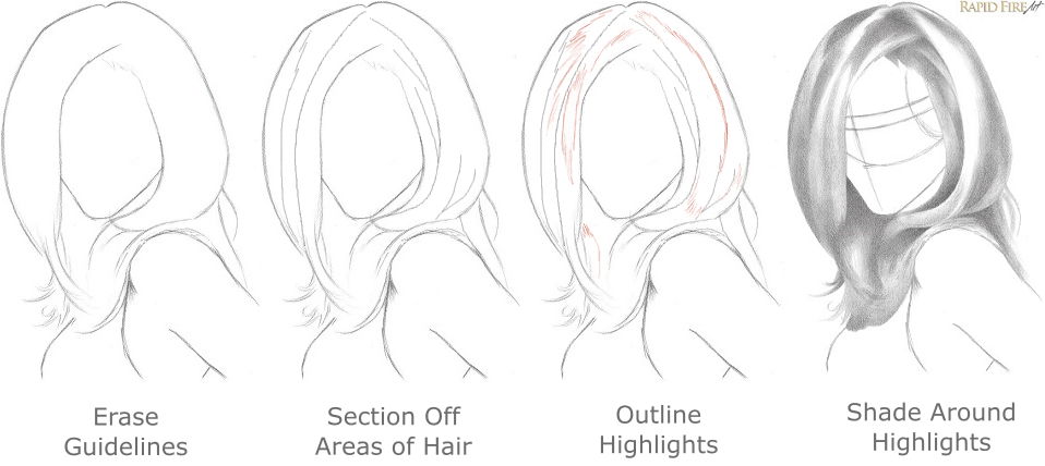 958x428 How To Draw Realistic Hair The Ultimate Tutorial Rapidfireart - How Drawing How Drawing