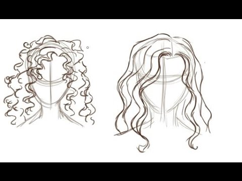 480x360 How To Draw Curly Hair - How Drawing How Drawing