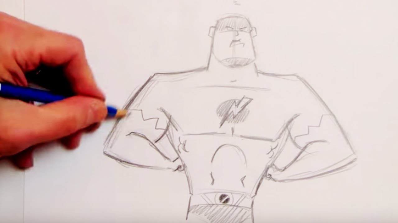 1280x720 How To Draw A Superhero - How Drawing Superheroes