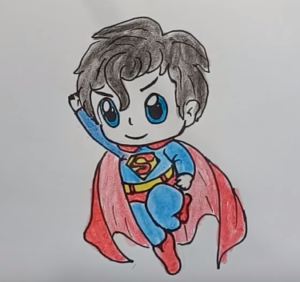 300x282 How To Draw Superheroes Cute And Easy Step - How Drawing Superheroes