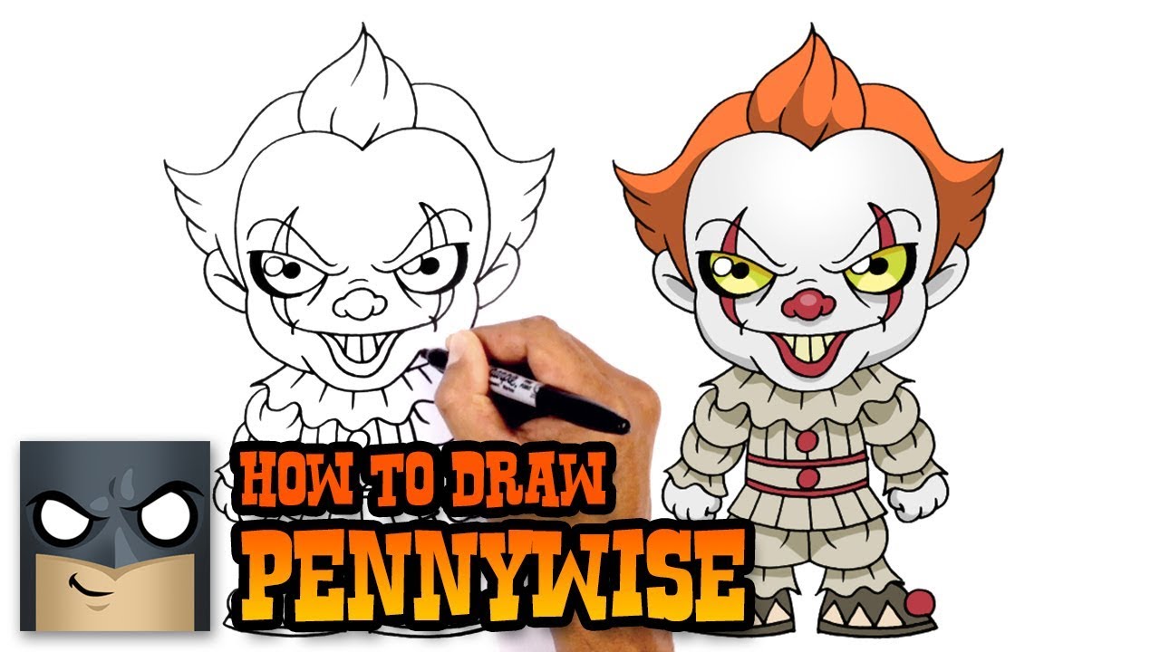 1280x720 How To Draw Pennywise It - How Drawing Youtube