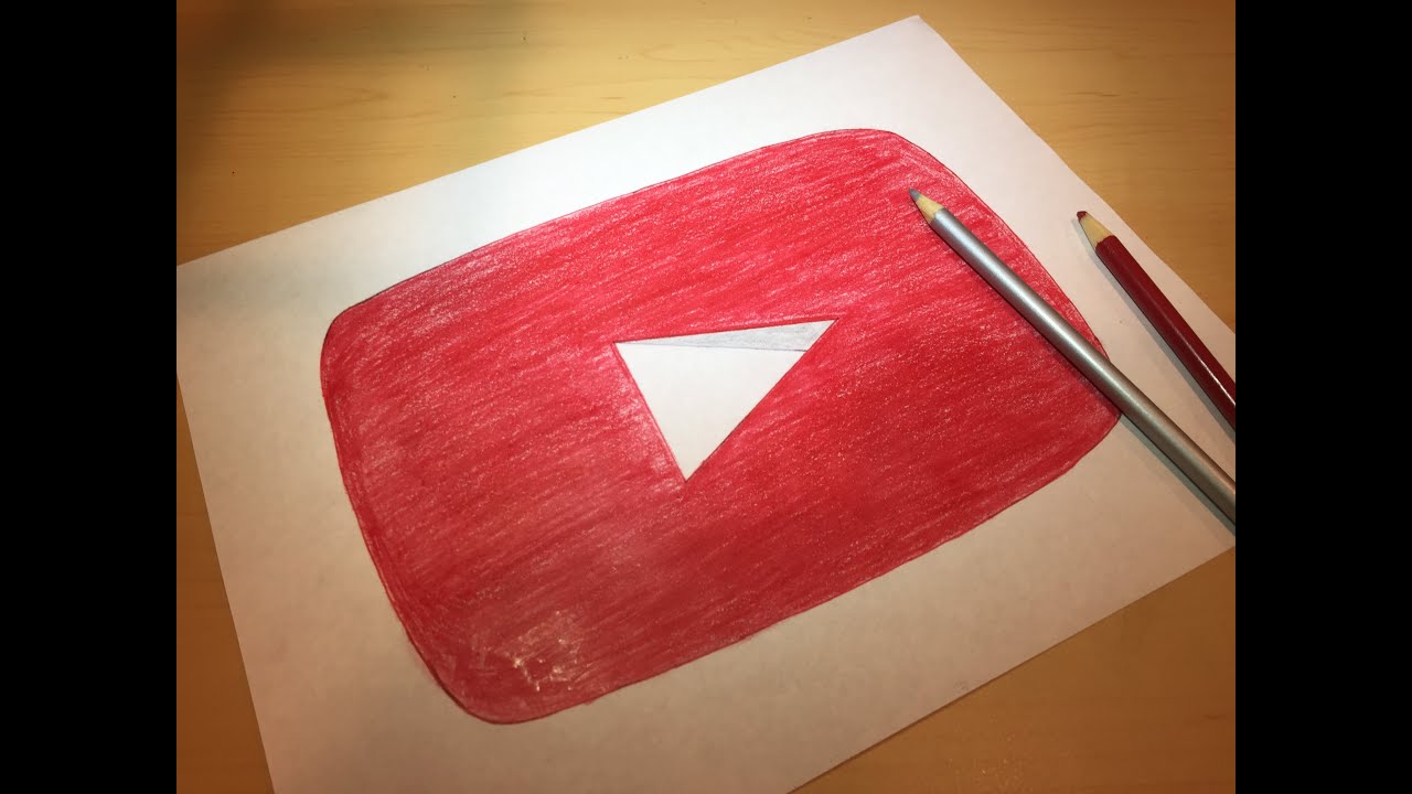 1280x720 how to draw the youtube logo logo drawing - How Drawing Youtube