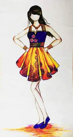 306x576 How To Draw Fashion Sketches For Beginners Step - How To Draw Fashion Drawings