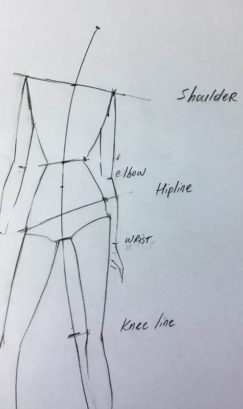 476x801 How To Draw A Fashion Figure In A Few Simple Steps Step - How To Draw Fashion Drawings