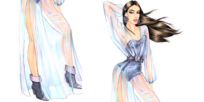 660x330 How To Draw Chiffon I Draw Fashion - How To Draw Fashion Drawings