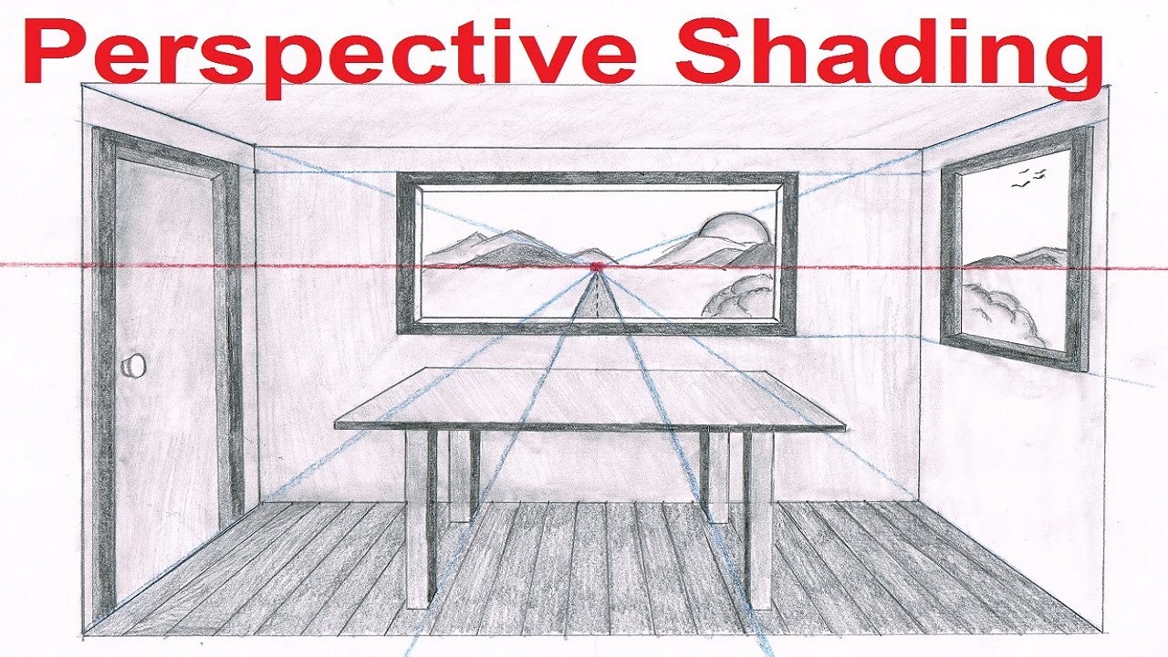 1280x720 Linear Perspective Drawing Lesson - How To Make A One Point Perspective Drawing