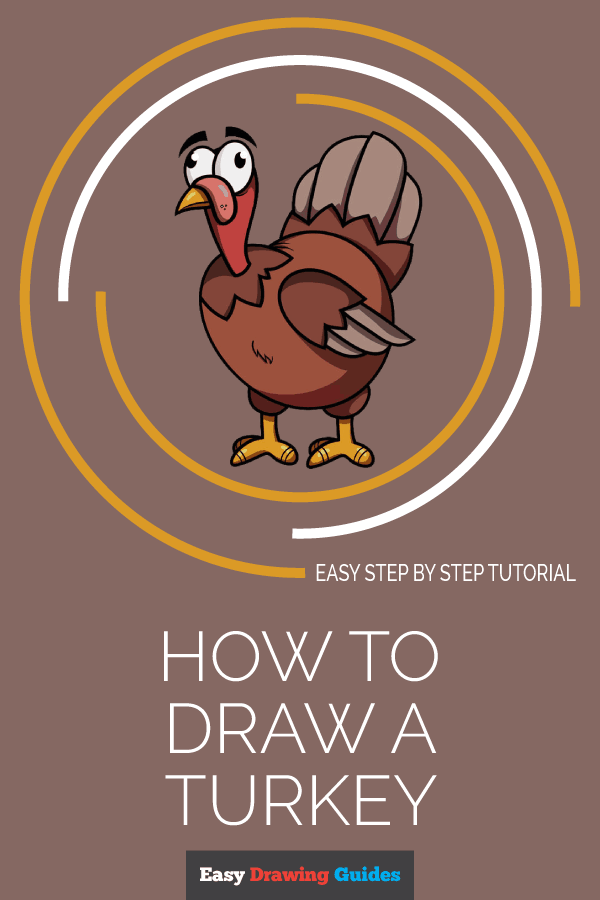 600x900 How To Draw A Cartoon Turkey In A Few Easy Steps Easy Drawing Guides - How To Make A Turkey Drawing
