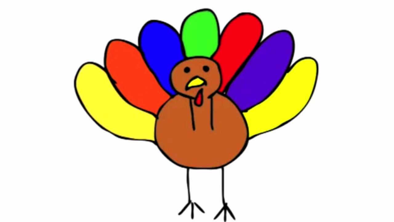 1280x720 How To Draw A Turkey - How To Make A Turkey Drawing