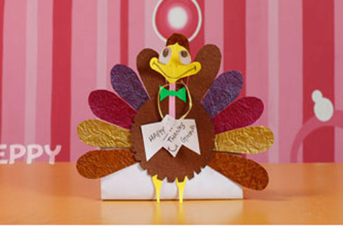 500x330 How To Make A Turkey With Color Papers Online - How To Make A Turkey Drawing