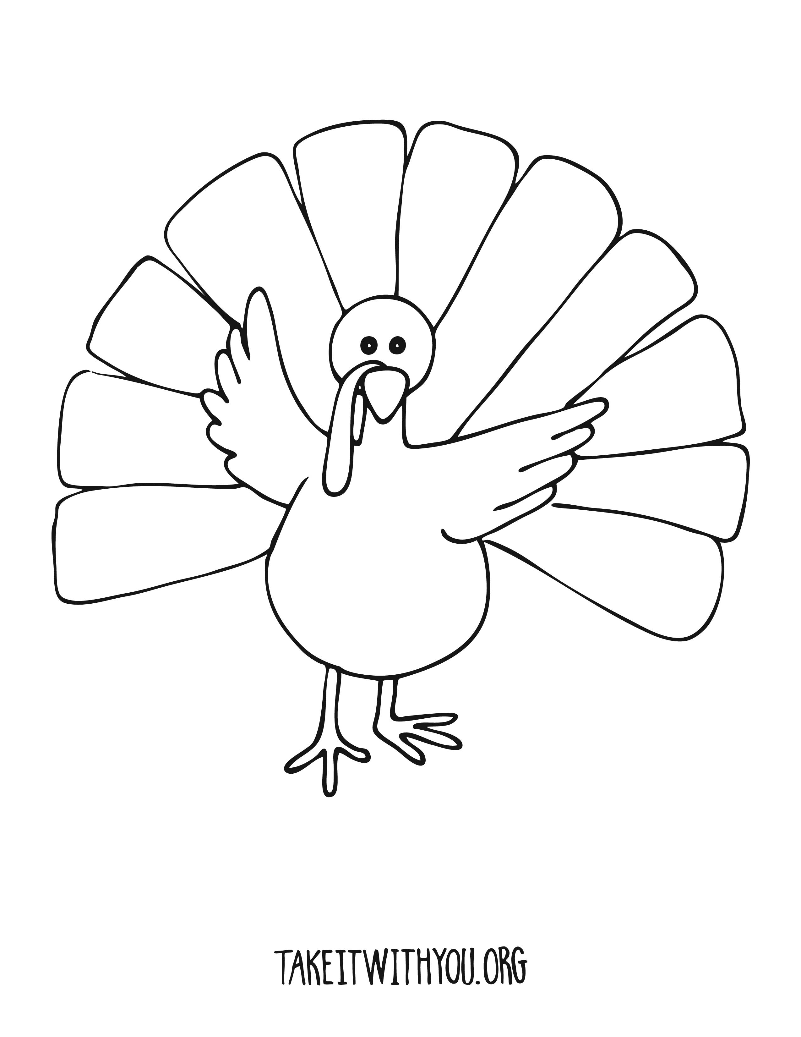 2550x3300 It's Turkey Time! Or, More Specifically, It's Time To Color - How To Make A Turkey Drawing