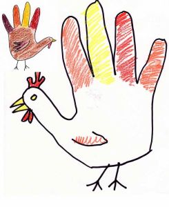 245x300 Thanksgiving In Israel! It Can Be Done! The Big Felafel - How To Make A Turkey Drawing