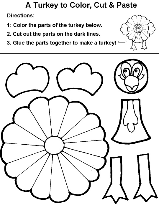 539x696 Top Make A Turkey Craft Paper Bag, Plate, Toilet Tube - How To Make A Turkey Drawing