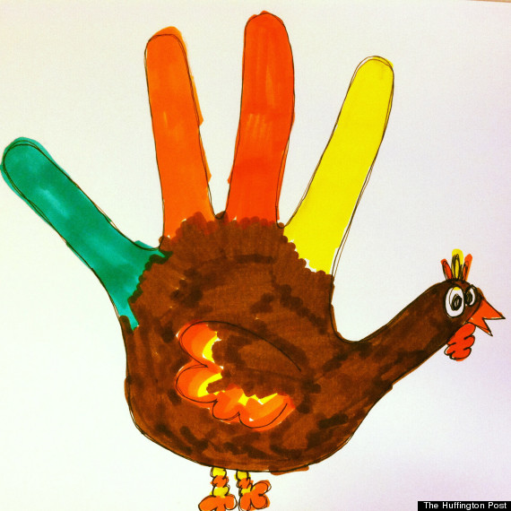 570x570 Hand Turkey Drawings Celebrate Thanksgiving - How To Make A Turkey Drawing