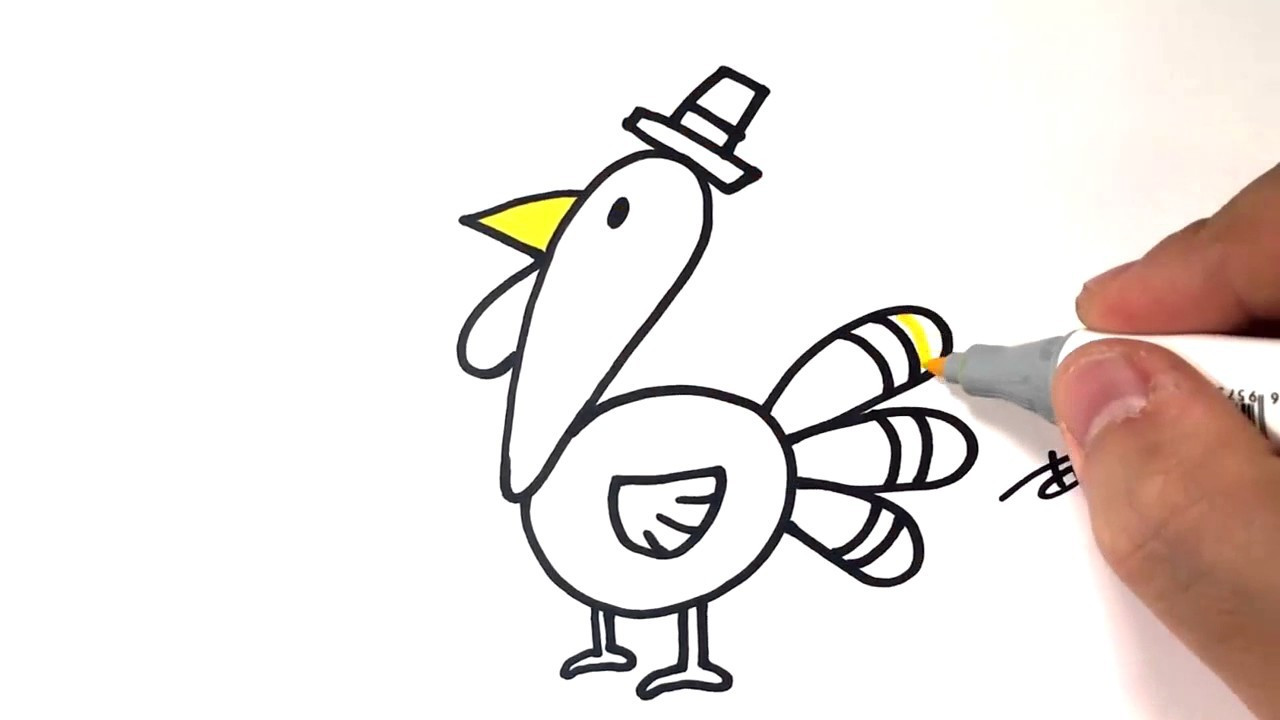 1280x720 How To Draw A Hand Turkey Collection Of Kids Hand Turkey - How To Make A Turkey Hand Drawing