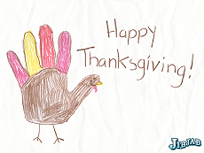 230x173 Thanksgiving With A Literacy Side - How To Make A Turkey Hand Drawing