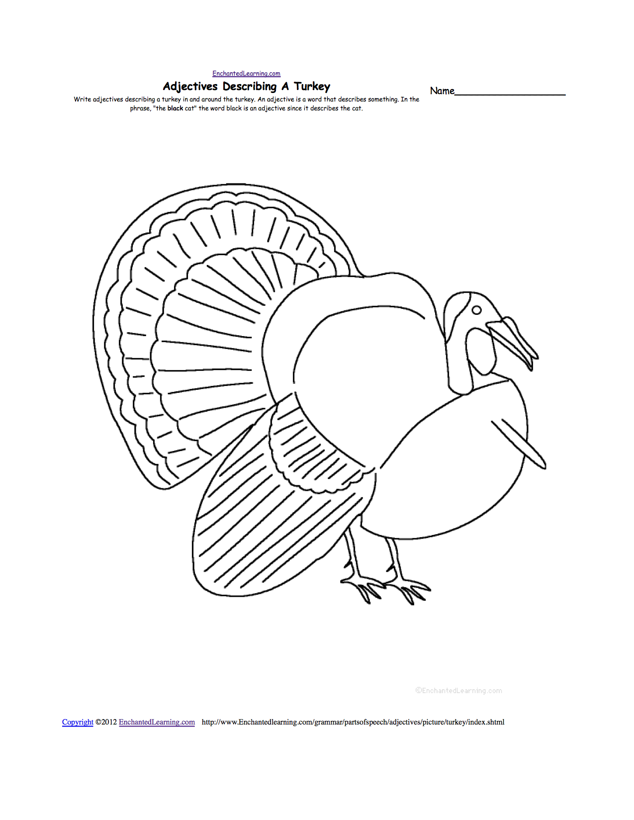 1275x1649 Hand Drawing Templates - How To Make A Turkey Hand Drawing