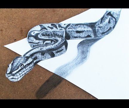 432x360 Drawings How To Make Snake Step - How To Make Drawing