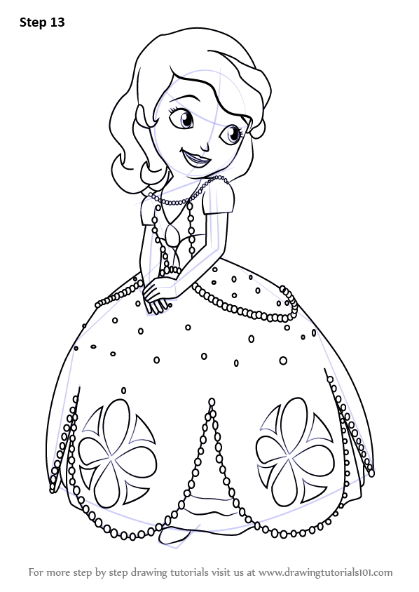 598x844 Learn How To Draw Princess Sofia From Sofia The First - How To Make Drawing