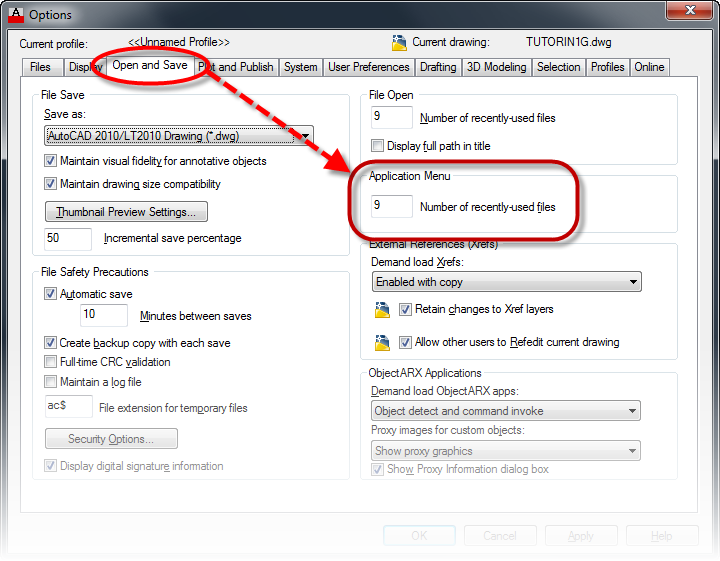720x561 Recently Open In Application Menu Autocad Tips - How To Open Drawing File