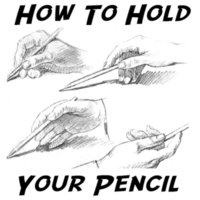 400x400 How To Hold Your Pencil Correctly In Many Positions When Drawing - How To Pencil Drawing
