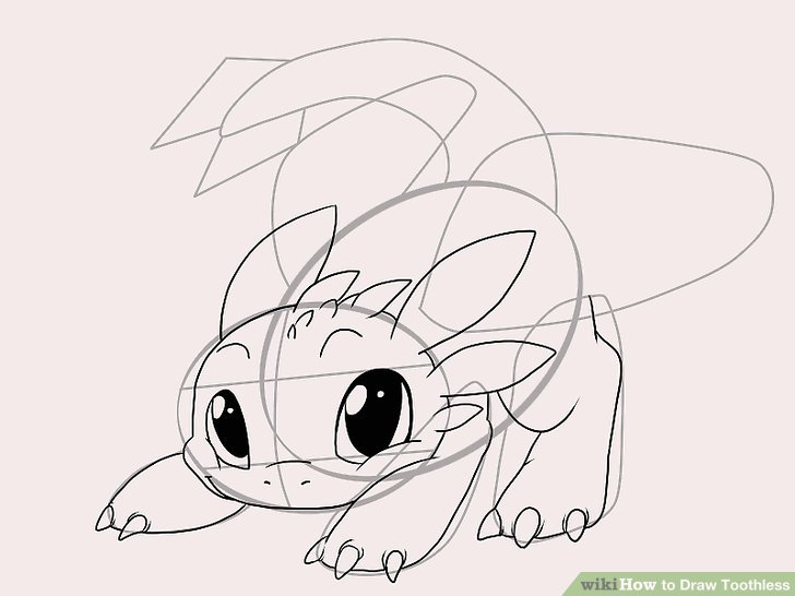 728x546 How To Draw Toothless - How To Train Your Dragon Drawings