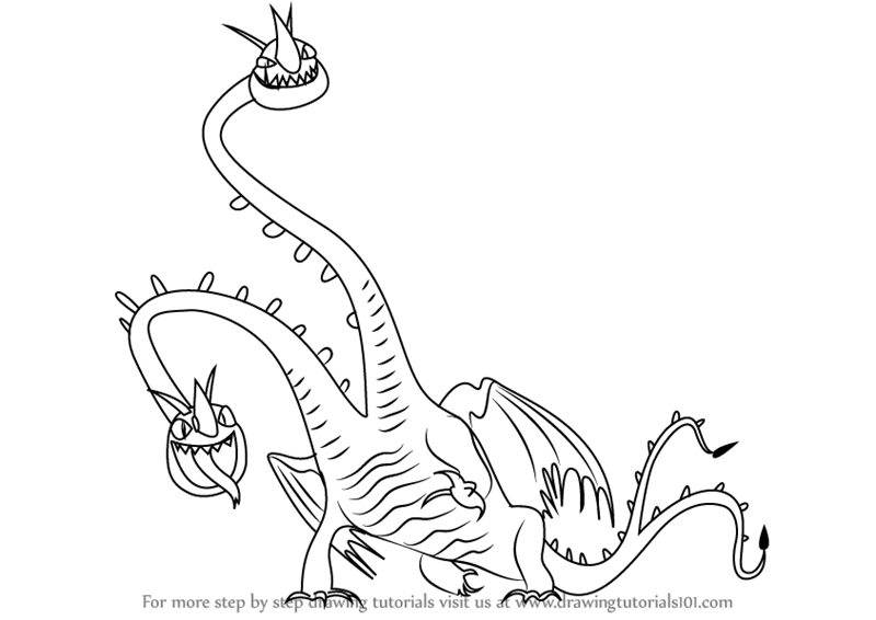 800x566 Learn How To Draw Barf And Belch From How To Train Your Dragon - How To Train Your Dragon Drawings
